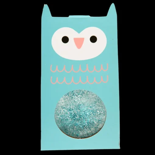 Glitter bouncy ball - Blue owl