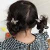 Glitter hair ties (set of 4) - Fairies in the Garden butterfly