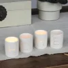 Glossy ceramic tealight holders (set of 4) - HOME