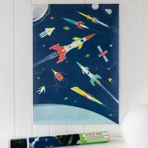 Glow in the dark poster - Space Age