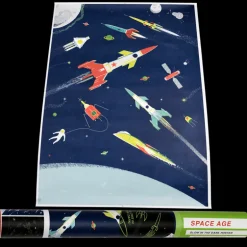 Glow in the dark poster - Space Age