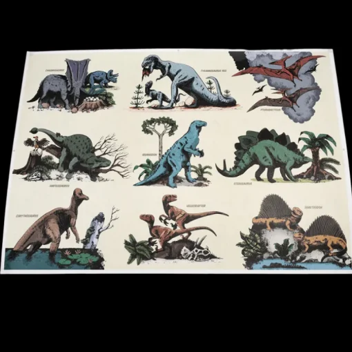 Glow in the dark poster - Prehistoric Land