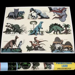 Glow in the dark poster - Prehistoric Land