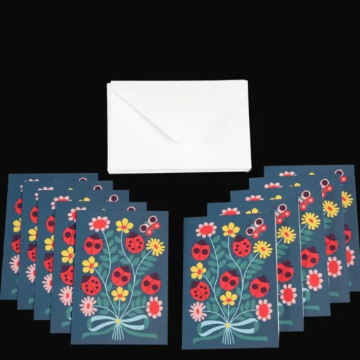 Greetings cards (pack of 10) - Ladybird