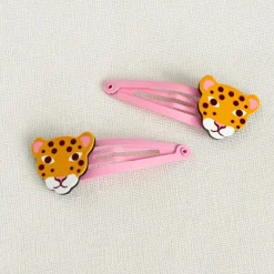 Hair clips (set of 2) - Wild Wonders leopard