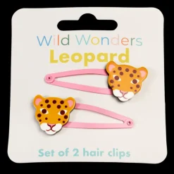 Hair clips (set of 2) - Wild Wonders leopard