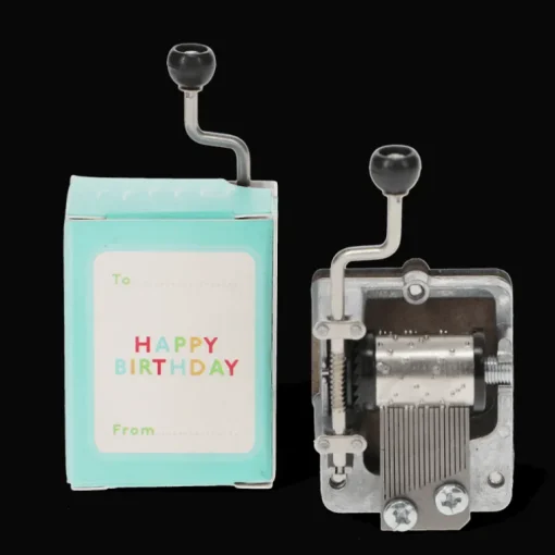 Hand-crank music box (SINGLE) - Happy Birthday
