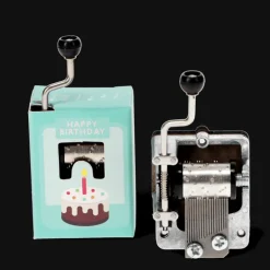 Hand-crank music box (SINGLE) - Happy Birthday