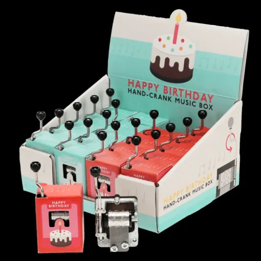 Hand-crank music box (SINGLE) - Happy Birthday