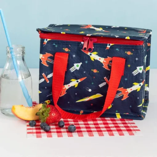 Insulated lunch bag - Space Age Rocket