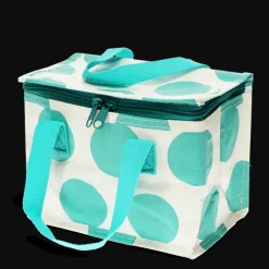 Insulated lunch bag - Spotlight turquoise on white