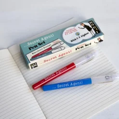 Invisible ink spy pens (set of 2) - Secret Agent