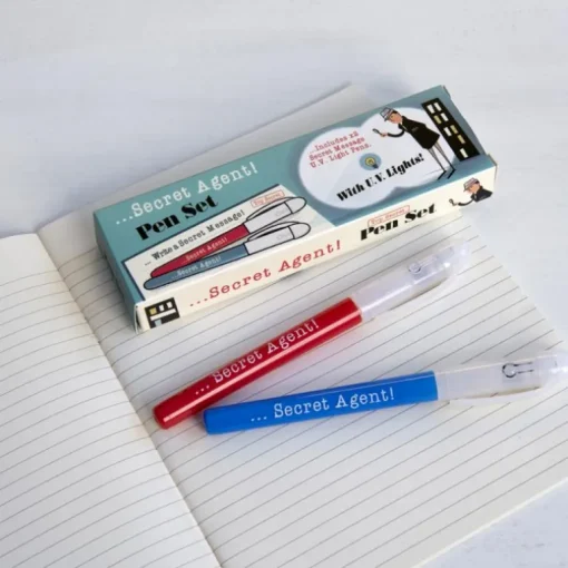 Invisible ink spy pens (set of 2) - Secret Agent