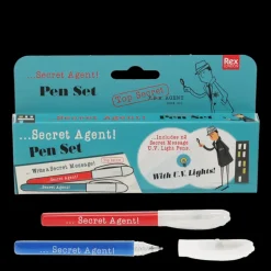 Invisible ink spy pens (set of 2) - Secret Agent