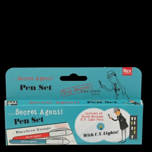 Invisible ink spy pens (set of 2) - Secret Agent