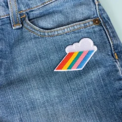 Iron on patch - Cloud burst