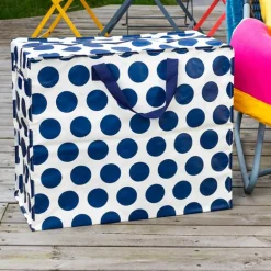 Jumbo storage bag - Spotlight navy on white