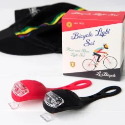 2 led bicycle lights in box - Le Bicycle