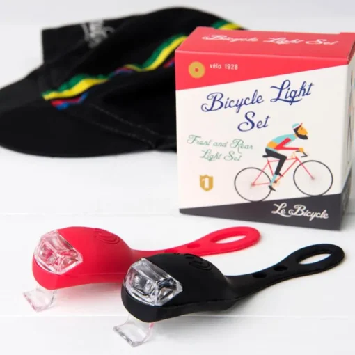 2 led bicycle lights in box - Le Bicycle