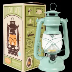 LED hurricane lantern - Aqua