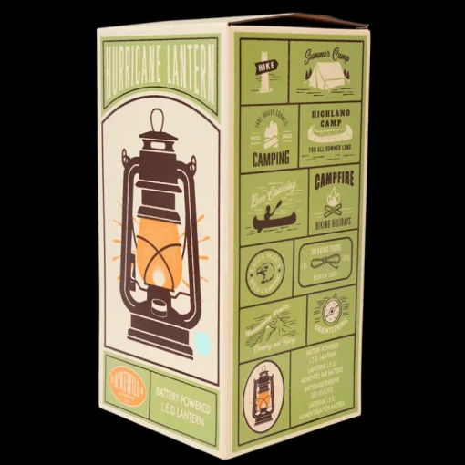 LED hurricane lantern - Aqua