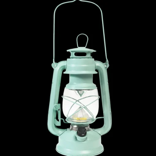 LED hurricane lantern - Aqua
