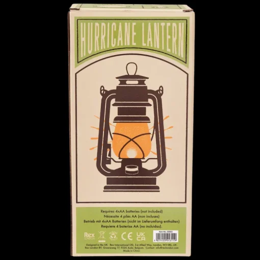 LED hurricane lantern - Aqua