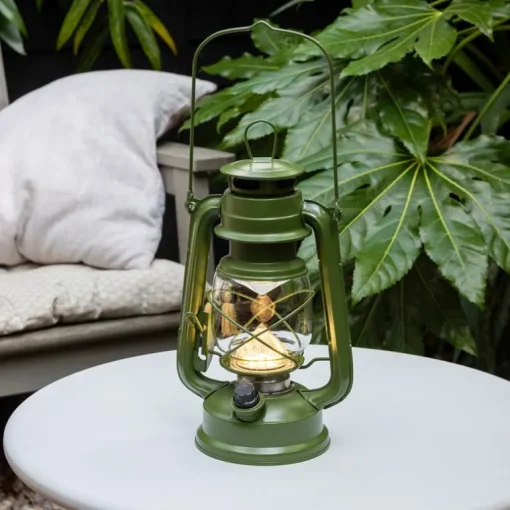 LED hurricane lantern - Green