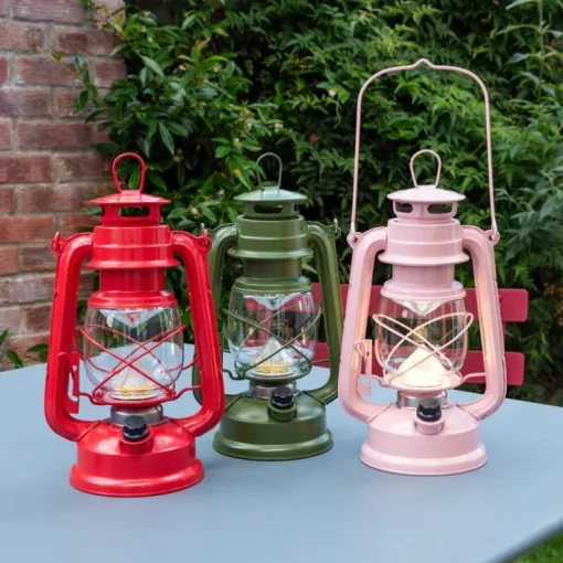 LED hurricane lantern - Green