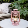 LED hurricane lantern - Pink
