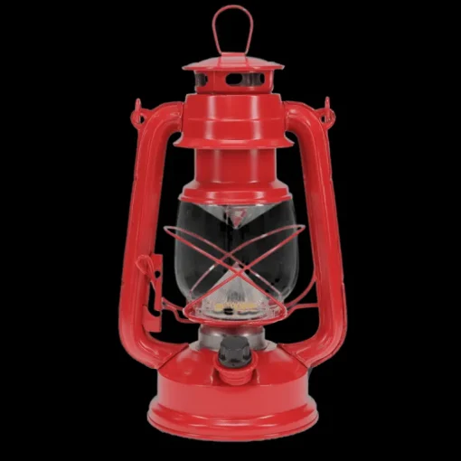 LED hurricane lantern - Red
