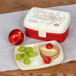 Lunch box with tray - TfL Heritage Tube map
