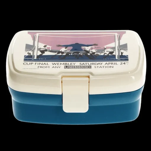 Lunch box with tray - TfL Vintage Poster "Cup Final"
