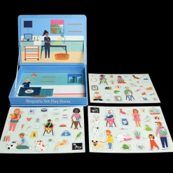 Magnetic vet play scene set (75 pieces)