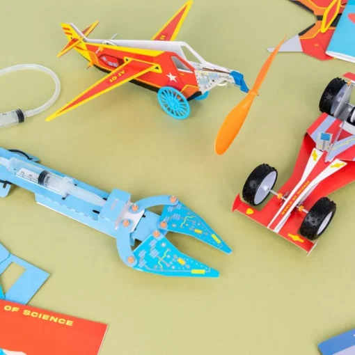 Make your own spring motor-powered racing car