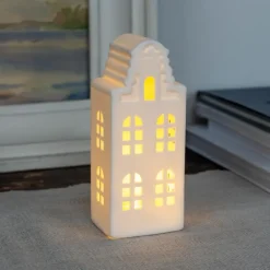 Matt ceramic LED decoration - Medium house