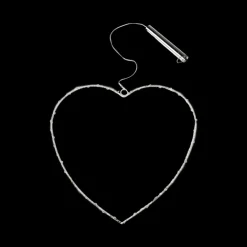 Metal heart LED light - 14cm