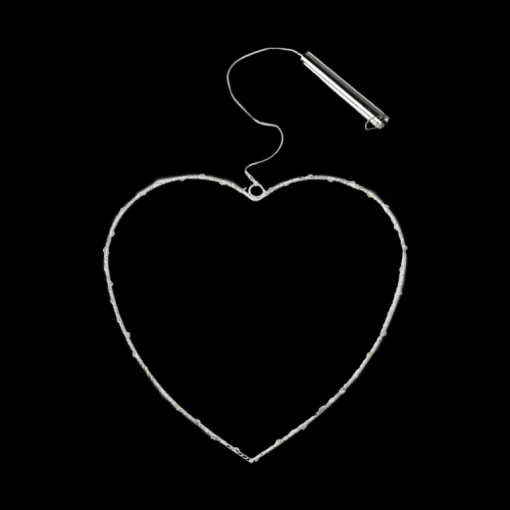 Metal heart LED light - 14cm