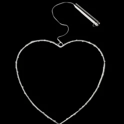Metal heart LED light - 30cm