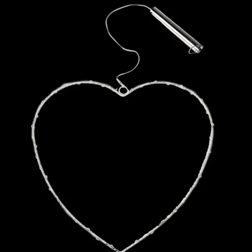 Metal heart LED light - 30cm