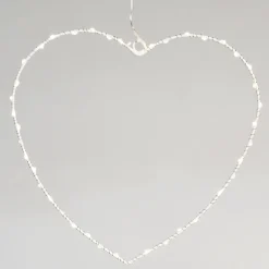 Metal heart LED light - 30cm