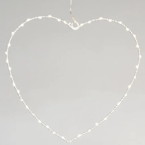 Metal heart LED light - 30cm