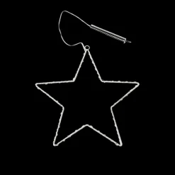 Metal star LED light - 14cm