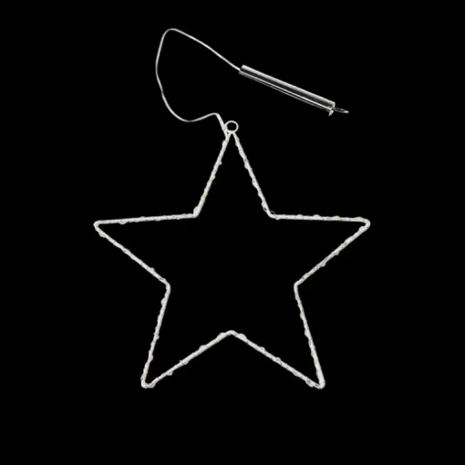 Metal star LED light - 14cm