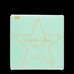 Metal star LED light - 14cm