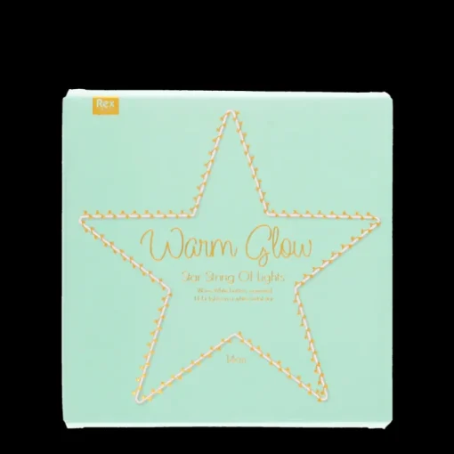 Metal star LED light - 14cm