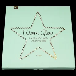 Metal star LED light - 30cm