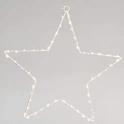Metal star LED light - 30cm