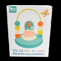 Mini bead loop and stacker wooden toy - Wild Wonders