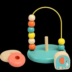 Mini bead loop and stacker wooden toy - Wild Wonders
